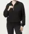 Sport-Pullover mit verstellbarem Saum schwarz