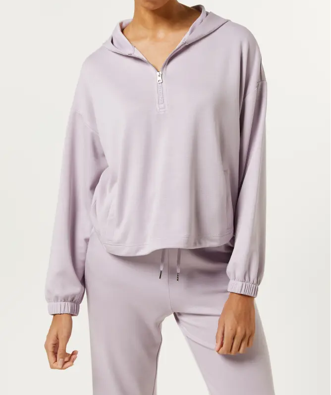 Sweter sportowy z regulowanym dołem
