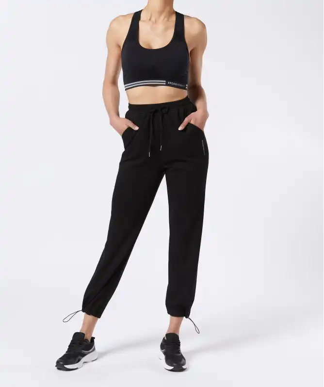 Sporthose mit Tunnelzug am Saum