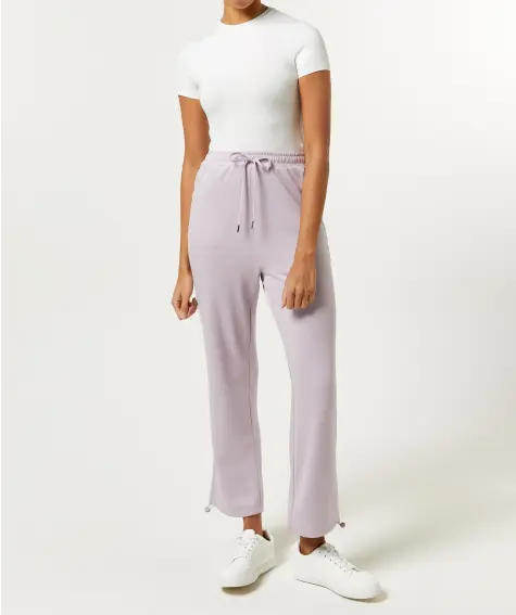 Sporthose mit Tunnelzug am Saum