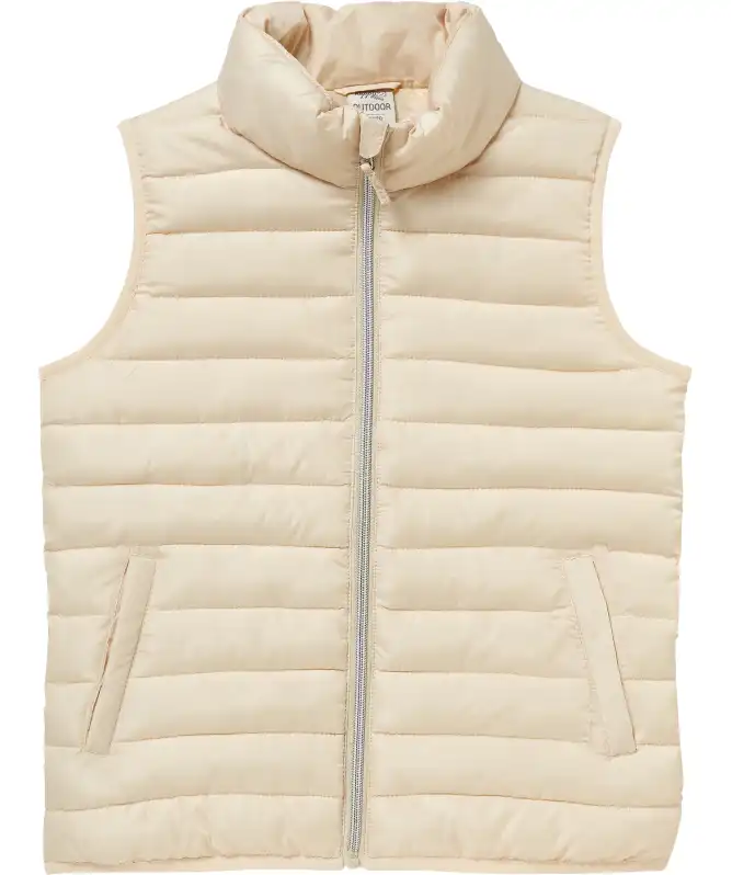 Natuurkleurige bodywarmer