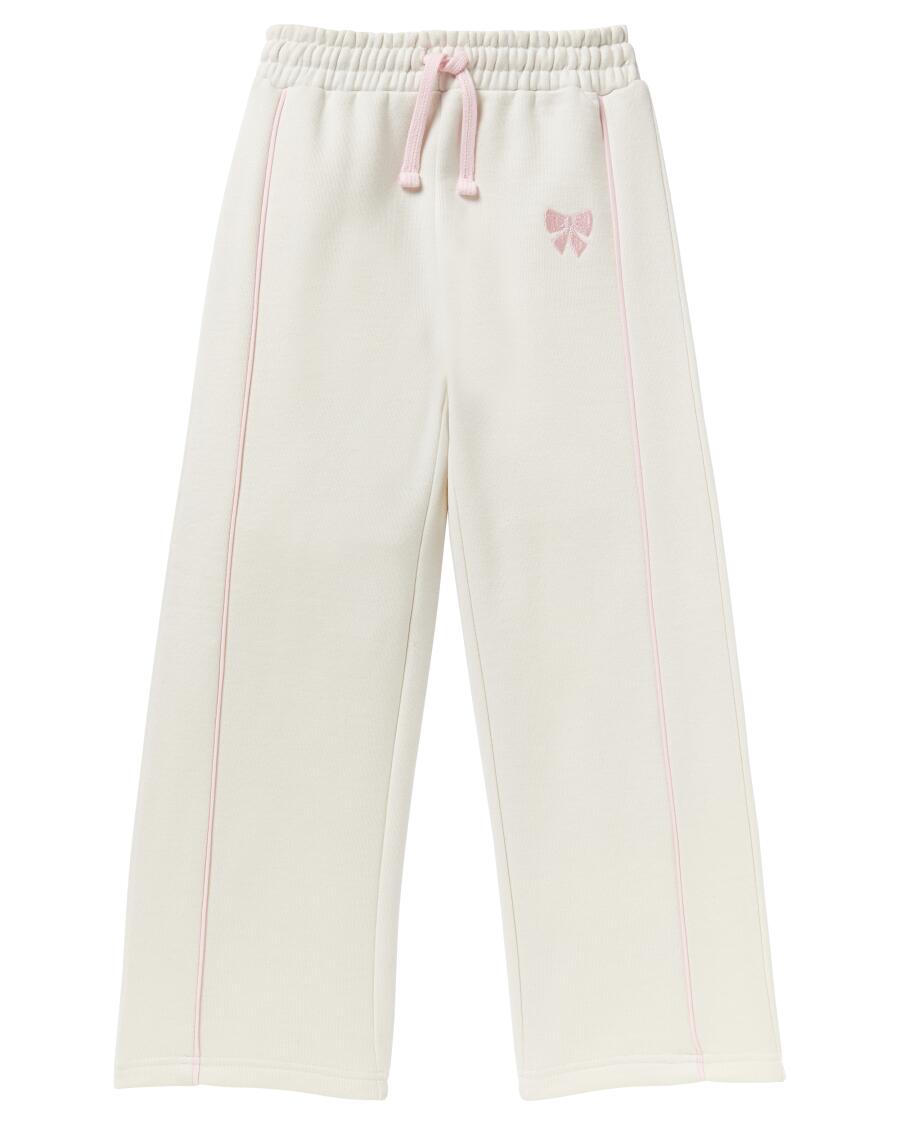 Jogginghose mit Stickerei offwhite