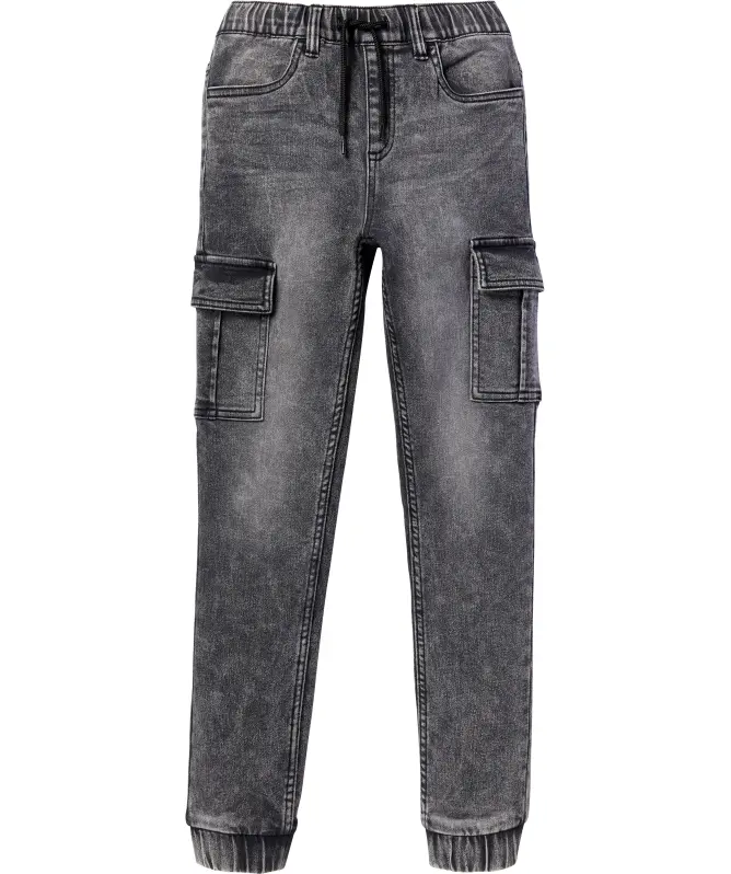 Cargo-Jeans mit Waschungseffekten