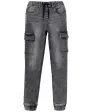Cargo-Jeans mit Waschungseffekten