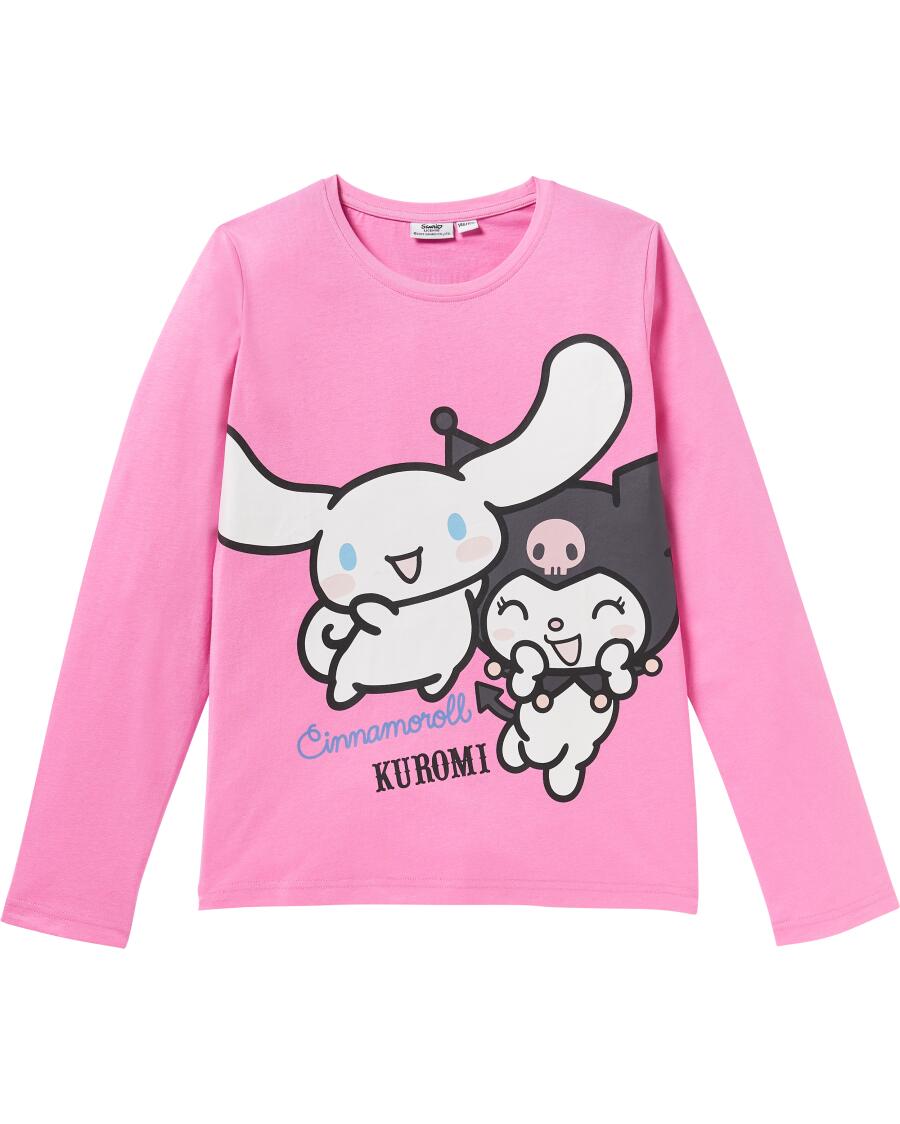 Kuromi Langarmshirt rosa