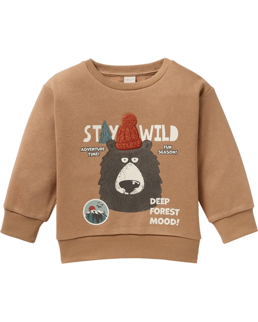 Sweatshirt Bär hellbraun