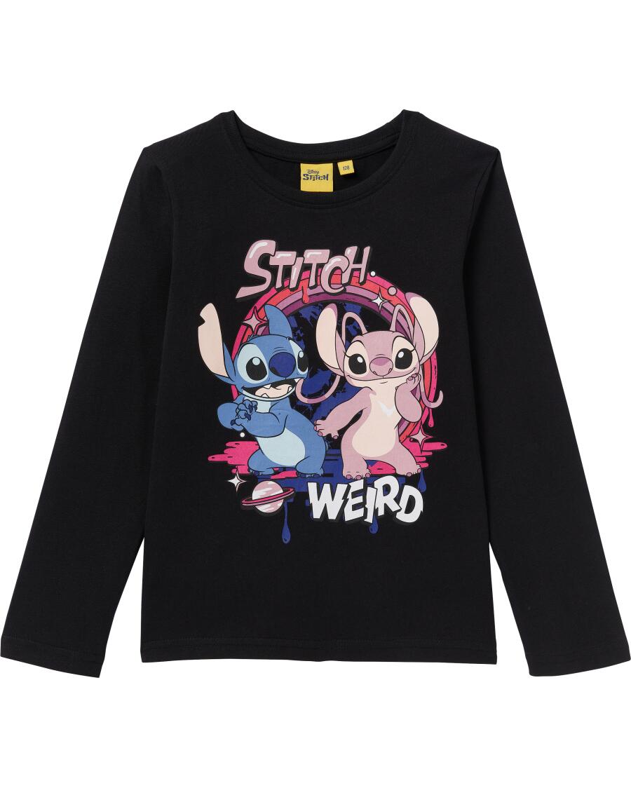 Shirt met lange mouwen zwart