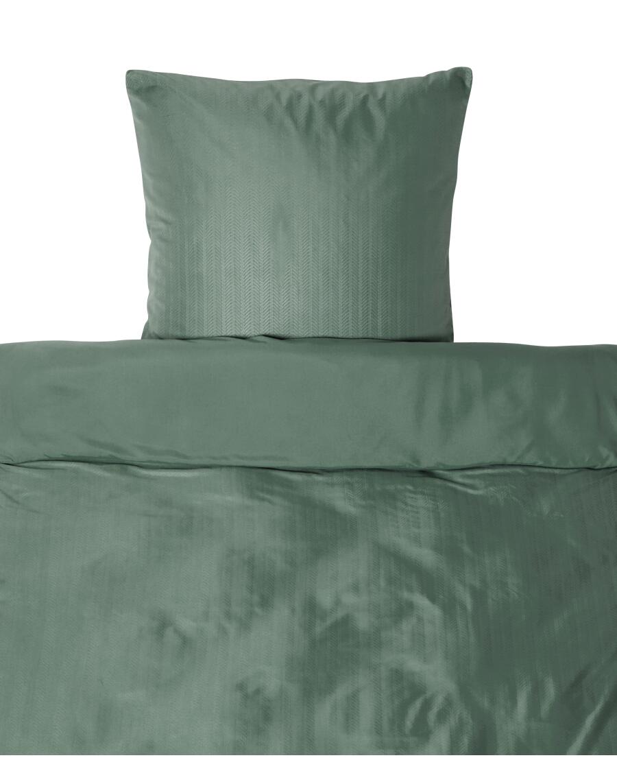 Microvezel beddengoed met reliëfpatroon groen