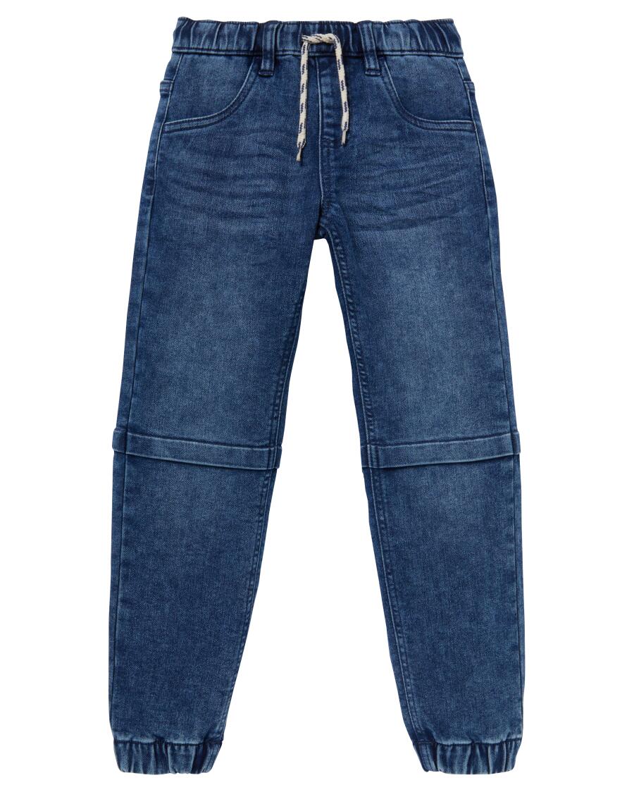 Jeans met deelnaden denimblauw