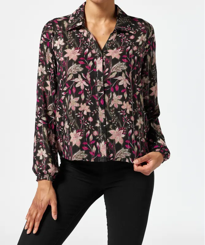 Bluse mit Blumendruck