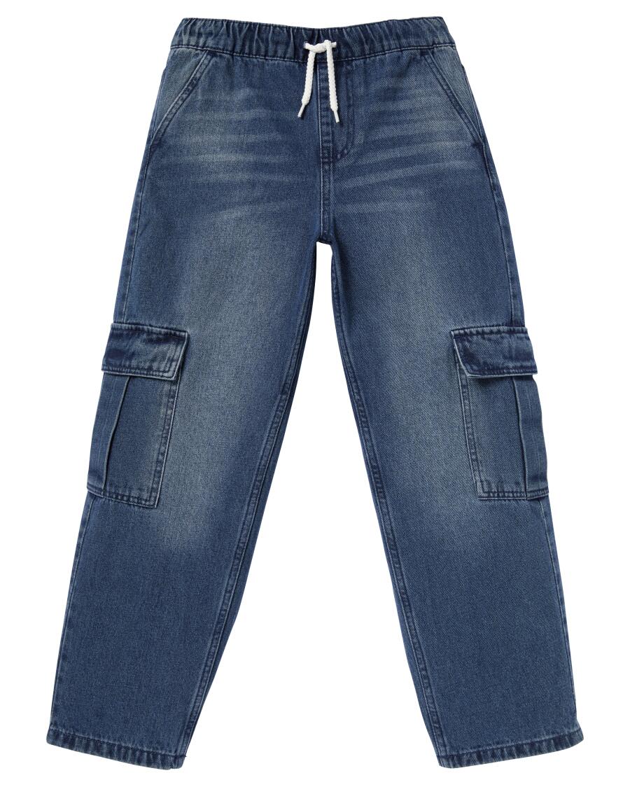 Jeans mit Cargotaschen jeansblau