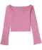 Langarmshirt cropped rosa