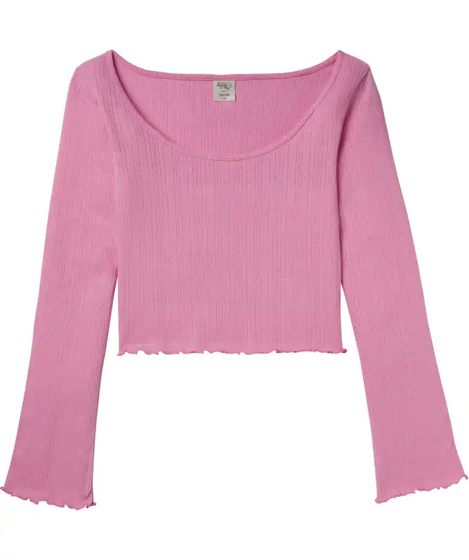 Langarmshirt cropped