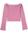 Cropped shirt met lange mouwen