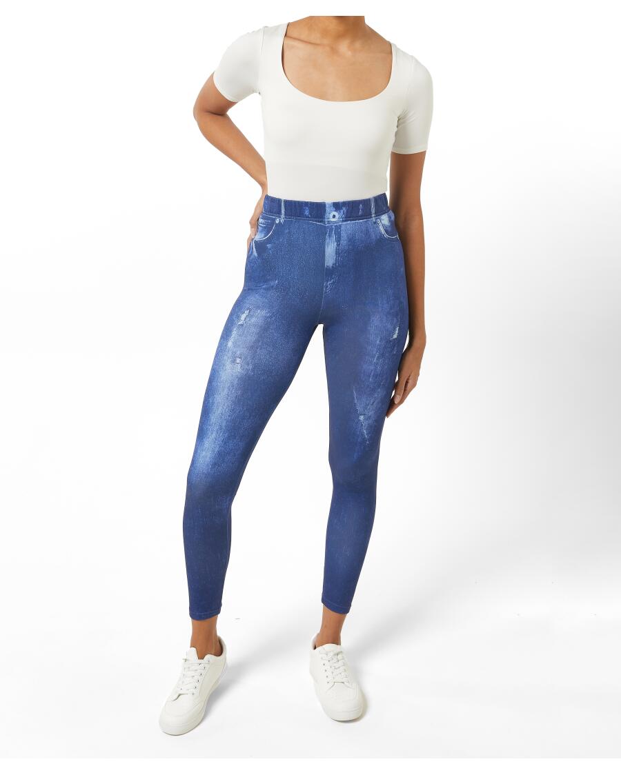 Leggings in Jeansoptik Jeansblau