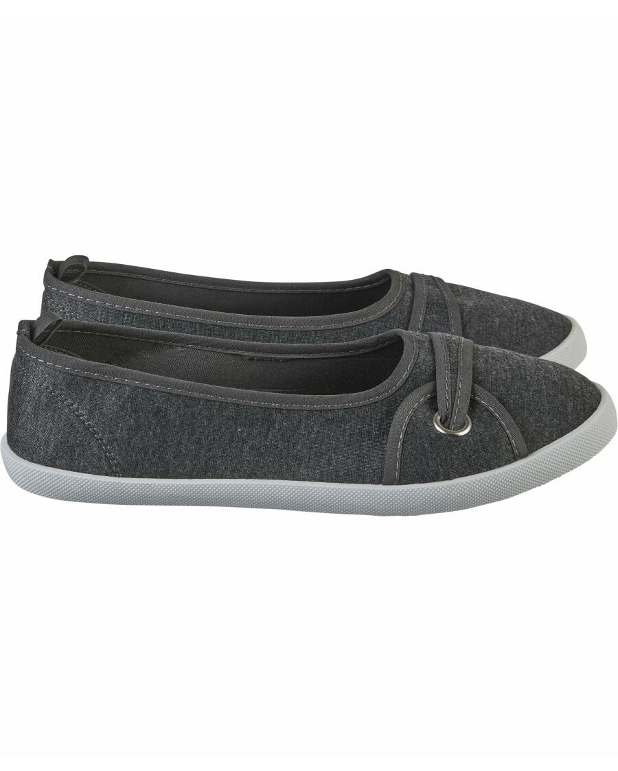 Slip-ons grau melange