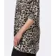 Longbluse mit Leopardendruck