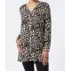 Longbluse mit Leopardendruck