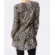 Longbluse mit Leopardendruck