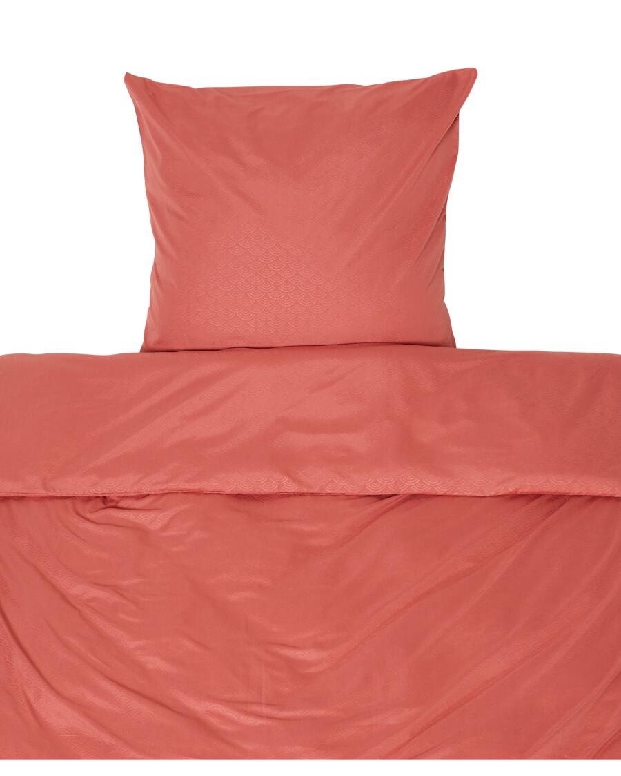 Mikrofaser-Bettwäsche mit geprägtem Muster rosa