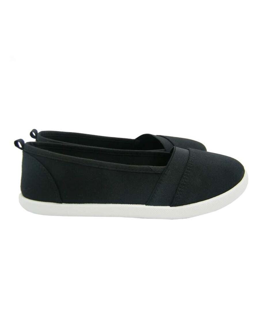 Canvas Slip-ons schwarz