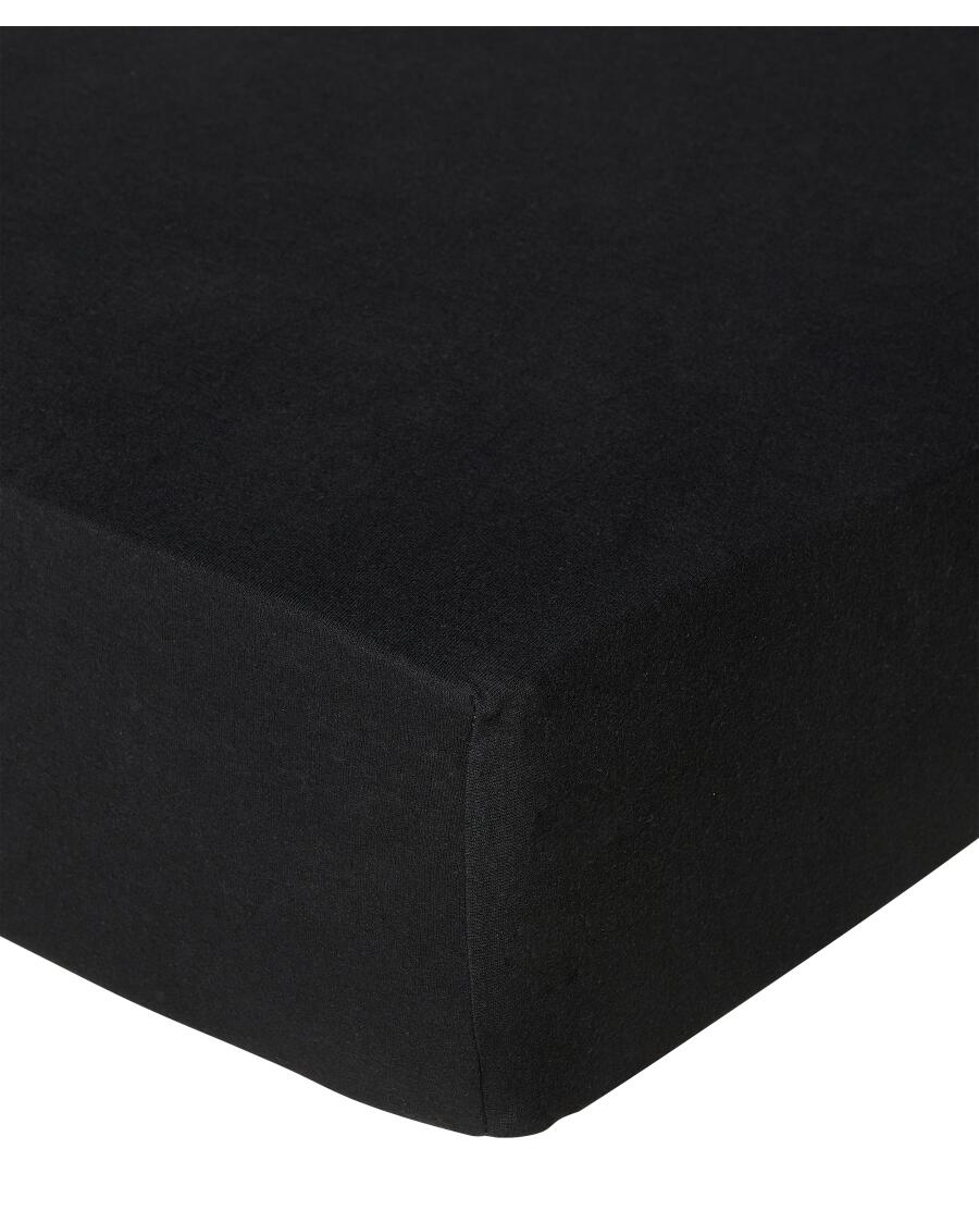 Polycotton-Spannbettlaken schwarz