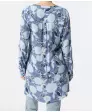 Longbluse mit Blumendruck