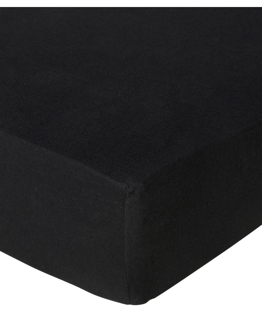 Polycotton-Spannbettlaken schwarz