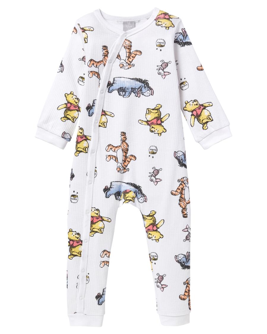 Winnie de Poeh pyjama wit met patroon