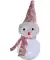LED-Schneemann Weihnachten rosa