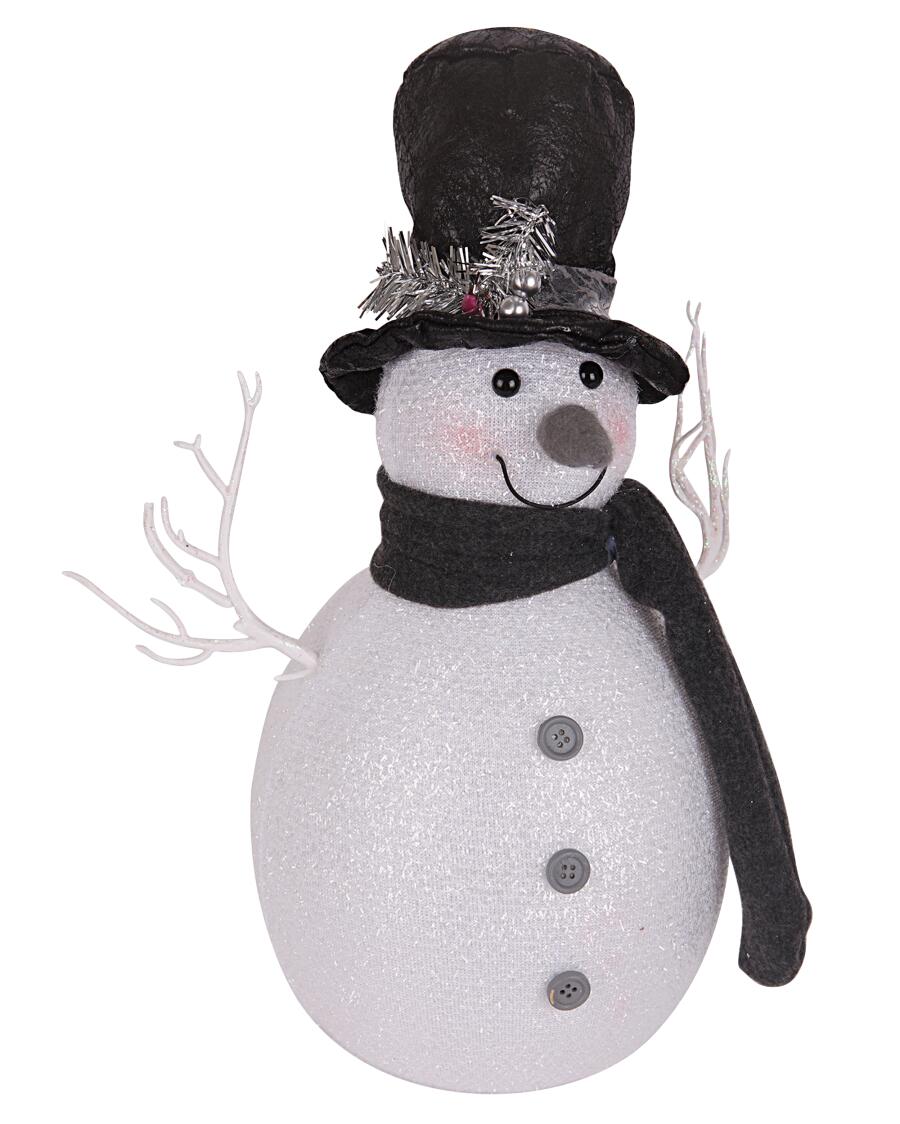LED-Schneemann Weihnachten schwarz