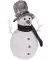 LED-Schneemann Weihnachten grau