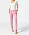Pyjamahose mit Rippbündchen rosa bedruckt