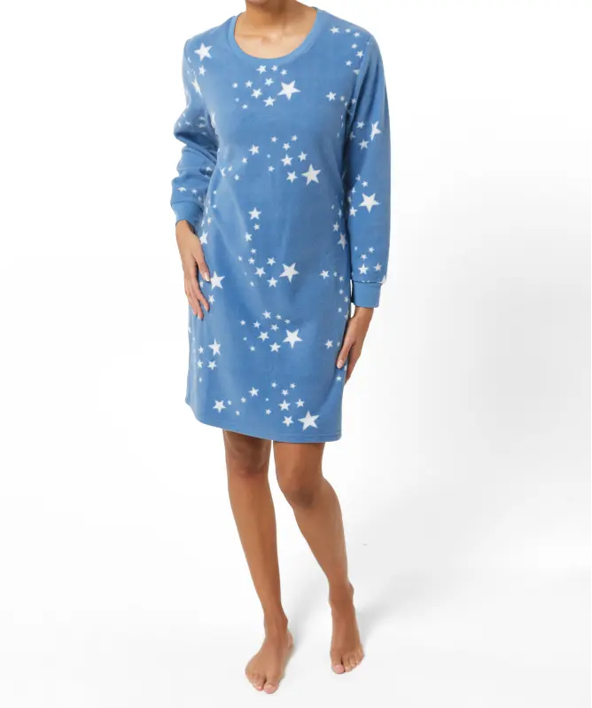 Fleece-Bigshirt Sterne
