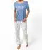 Pyjama Blumen blau