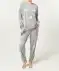 Pyjama Sterne grau bedruckt