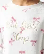 Fleece pyjama met strikjes
