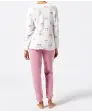 Fleece pyjama met strikjes