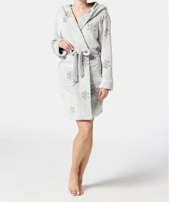 Kuscheliger Fleece-Bademantel