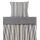 Gestreifte Mikrofaser-Wendebettwäsche