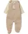 Newborn Strampler + Body naturfarben