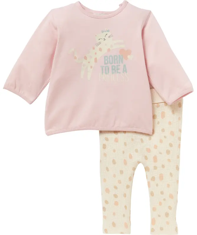 Shirt met lange mouwen + legging