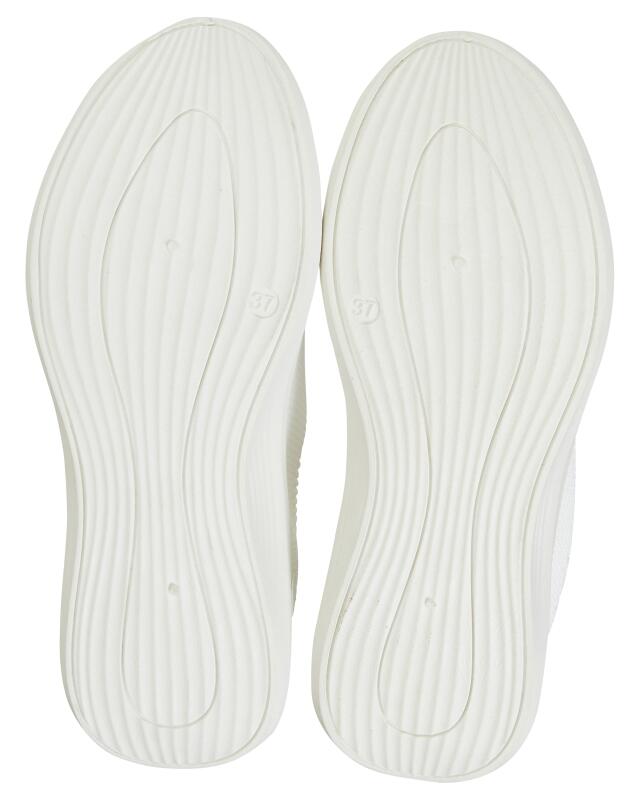 Mesh-effect slip-on sneakers for women, white (KiK Slip-ons in Netzoptik (weiß)) — KiK, authentic German product in Morocco