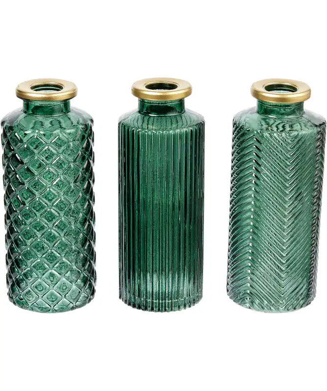 Strukturierte Glasvasen