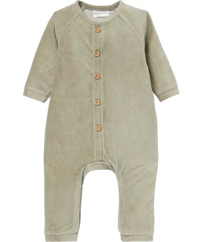Newborn Velours-Strampler