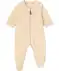 Newborn Strampler mit Stickerei natur melange