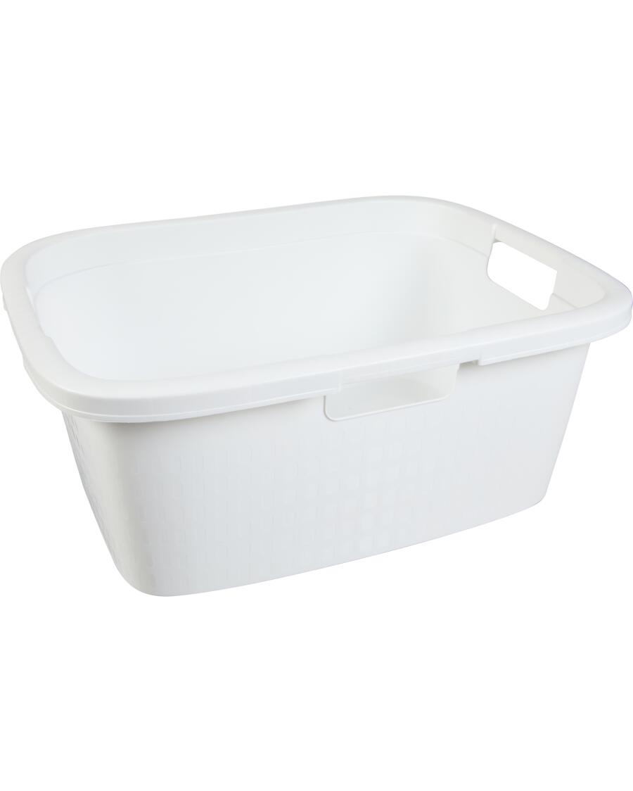 Wäschekorb ergonomisch weiß