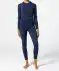 Spodnie termiczne unisex ciemnoniebieski