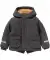 Parka mit Patch am Ärmel dunkelgrau