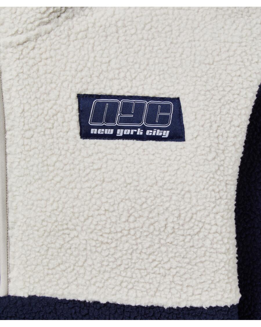 Sweter z polaru ze stójką Made to be cool, zamek błyskawiczny